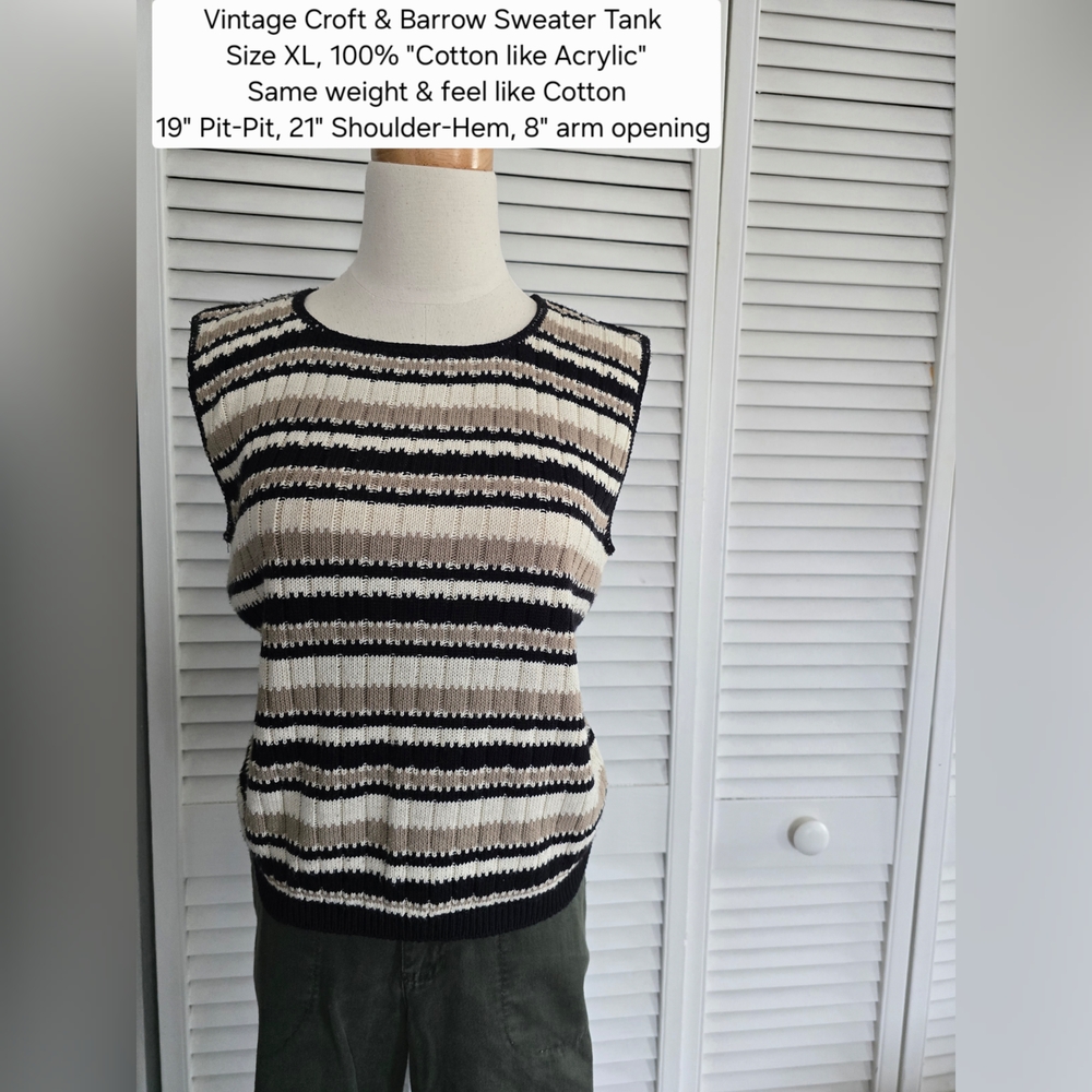 Vintage Striped Sweater Tank